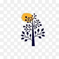 可爱卡通树元素-空若网 可爱卡通树元素-空若网
