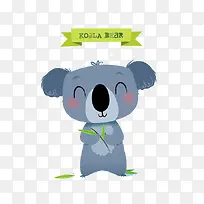 创意可爱蓝色考拉-空若网 创意可爱蓝色考拉-空若网