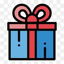 扁平化礼物盒PNG下载-空若网 扁平化礼物盒PNG下载-空若网