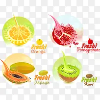 果汁矢量素材-空若网 果汁矢量素材-空若网