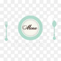 绿色卡通餐具-空若网 绿色卡通餐具-空若网