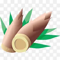 矢量竹笋卡通素材-空若网 矢量竹笋卡通素材-空若网