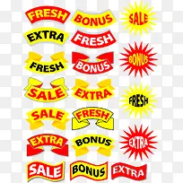 卡通打折促销标语横幅-空若网 卡通打折促销标语横幅-空若网