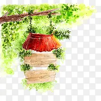 手绘绿色图案-空若网 手绘绿色图案-空若网