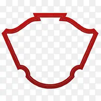 盾形对称花纹边框-空若网 盾形对称花纹边框-空若网