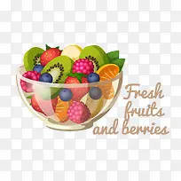 矢量新鲜水果拼盘-空若网 矢量新鲜水果拼盘-空若网