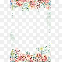 春季手绘繁华边框-空若网 春季手绘繁华边框-空若网
