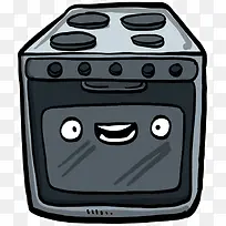 卡通手绘家用电器-空若网 卡通手绘家用电器-空若网