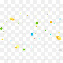 多彩简约金币圆圈漂浮素材-空若网 多彩简约金币圆圈漂浮素材-空若网