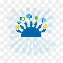 扁平化网络商业画册矢量素材-空若网 扁平化网络商业画册矢量素材-空若网