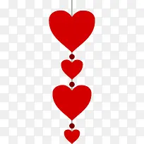 一串爱心矢量图-空若网 一串爱心矢量图-空若网