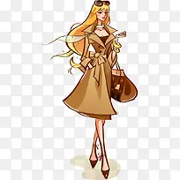 穿大衣的时尚女人-空若网 穿大衣的时尚女人-空若网