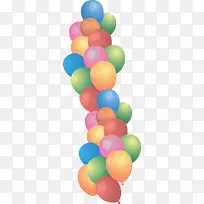 儿童节大串多彩气球-空若网 儿童节大串多彩气球-空若网