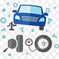 蓝色轿车-空若网 蓝色轿车-空若网