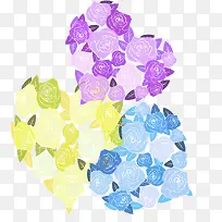 卡通美丽心形玫瑰-空若网 卡通美丽心形玫瑰-空若网