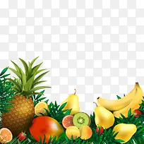 矢量热带水果-空若网 矢量热带水果-空若网