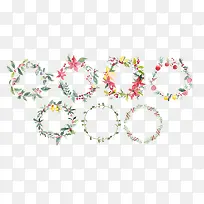 手绘花圈-空若网 手绘花圈-空若网