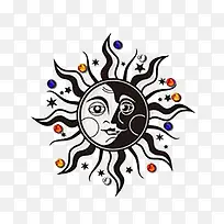 卡通手绘太阳-空若网 卡通手绘太阳-空若网