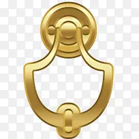 对称的镀金矢量门环-空若网 对称的镀金矢量门环-空若网