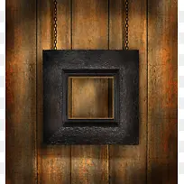 复古褐色边框相框-空若网 复古褐色边框相框-空若网