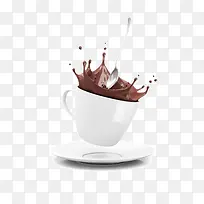 杯子中喷出的巧克力-空若网 杯子中喷出的巧克力-空若网