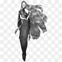 时尚女孩典雅插画-空若网 时尚女孩典雅插画-空若网