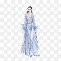 典雅礼服设计创意插画-空若网 典雅礼服设计创意插画-空若网