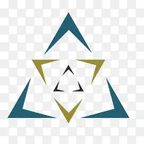 矢量渐缩彩色三角形图案-空若网 矢量渐缩彩色三角形图案-空若网