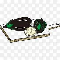 砧板上的蔬菜-空若网 砧板上的蔬菜-空若网