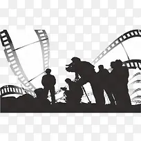 矢量摄影人物剪影-空若网 矢量摄影人物剪影-空若网