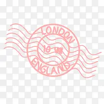 手绘伦敦邮戳-空若网 手绘伦敦邮戳-空若网