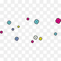 手绘花朵漂浮-空若网 手绘花朵漂浮-空若网