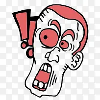 很惊叹的卡通老头-空若网 很惊叹的卡通老头-空若网