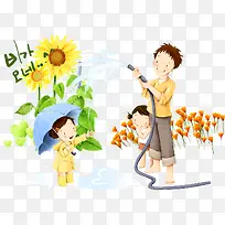 给花浇水-空若网 给花浇水-空若网