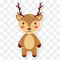 扁平化麋鹿PNG下载-空若网 扁平化麋鹿PNG下载-空若网