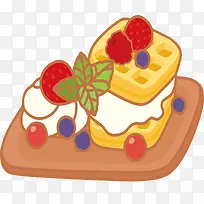 矢量手绘华夫饼素材-空若网 矢量手绘华夫饼素材-空若网