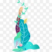 卡通树木石头-空若网 卡通树木石头-空若网