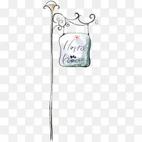 卡通可爱手绘路灯-空若网 卡通可爱手绘路灯-空若网