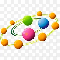 立体圆形分类标签矢量图-空若网 立体圆形分类标签矢量图-空若网