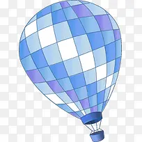 蓝色热气球-空若网 蓝色热气球-空若网