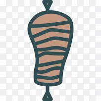 浅蓝色青绿色烤肉串-空若网 浅蓝色青绿色烤肉串-空若网