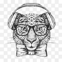 卡通可爱小动物装饰设计动物头像-空若网 卡通可爱小动物装饰设计动物头像-空若网