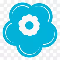 电脑图标蓝色插花艺术-空若网 电脑图标蓝色插花艺术-空若网