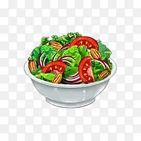 手绘蔬菜沙拉-空若网 手绘蔬菜沙拉-空若网