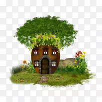 树屋剪贴画-爱情树-空若网 树屋剪贴画-爱情树-空若网