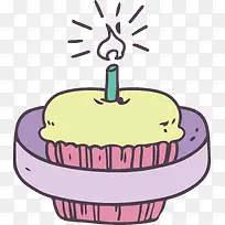 手绘粉色杯子蛋糕-空若网 手绘粉色杯子蛋糕-空若网