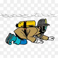 救火员png矢量元素-空若网 救火员png矢量元素-空若网