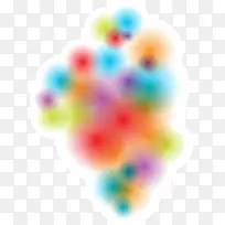 手绘多彩圆圈-空若网 手绘多彩圆圈-空若网