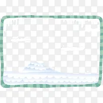创意雪地冰雪边框元素-空若网 创意雪地冰雪边框元素-空若网
