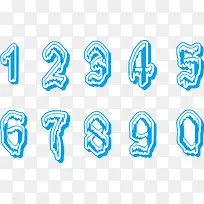 冰雪数字的艺术字-空若网 冰雪数字的艺术字-空若网